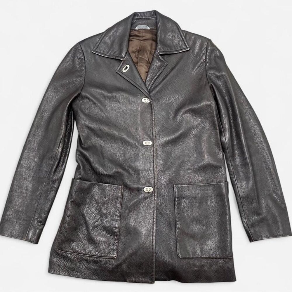 Barney-s Women's Brown and Black Jacket